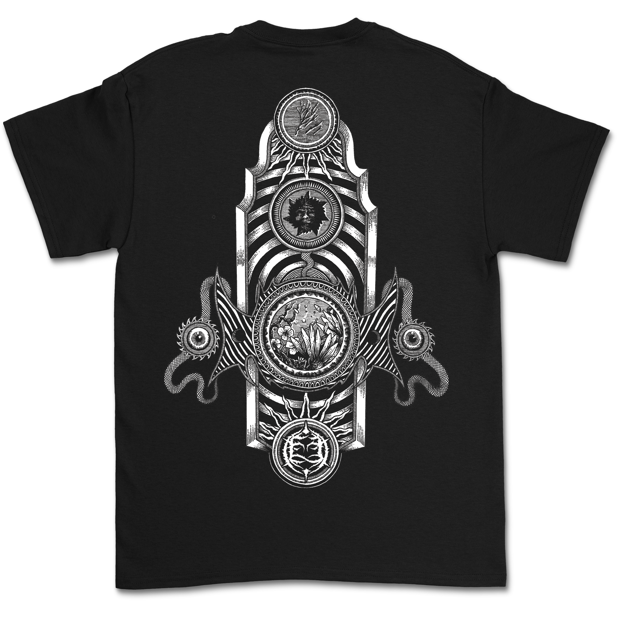 Crest Spiral Skull T-Shirt
