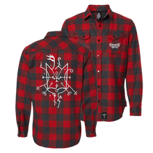 Load image into Gallery viewer, Sigil Flannel - Red/Heather Black